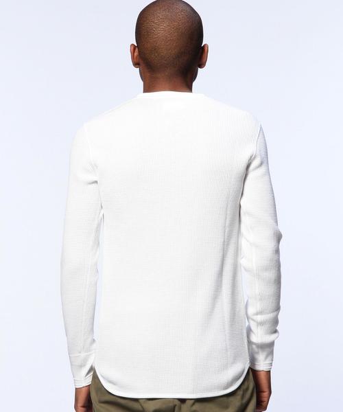 UNITED ARROWS（ユナイテッドアローズ）の「DSS UAND SP コットン ワッフル クルーネック（OCEANS 12月号掲載商品）（Tシャツ/カットソー・メンズ・ホワイト/ブラック/ライトグレー・1/2/3）」の13枚目の写真