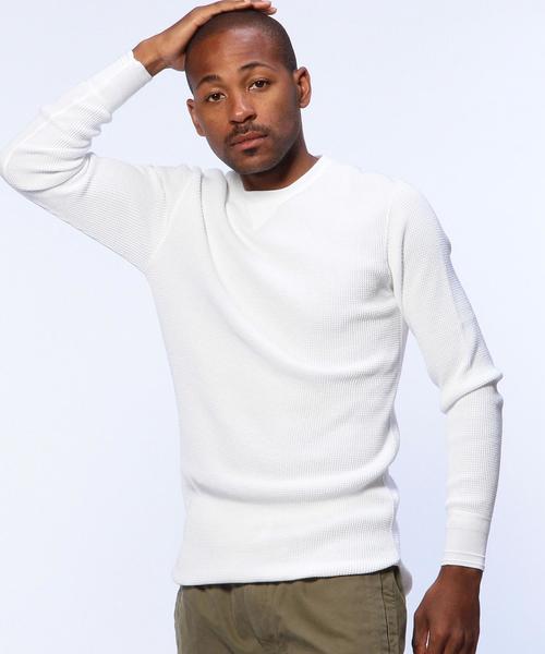 UNITED ARROWS（ユナイテッドアローズ）の「DSS UAND SP コットン ワッフル クルーネック（OCEANS 12月号掲載商品）（Tシャツ/カットソー・メンズ・ホワイト/ブラック/ライトグレー・1/2/3）」の15枚目の写真