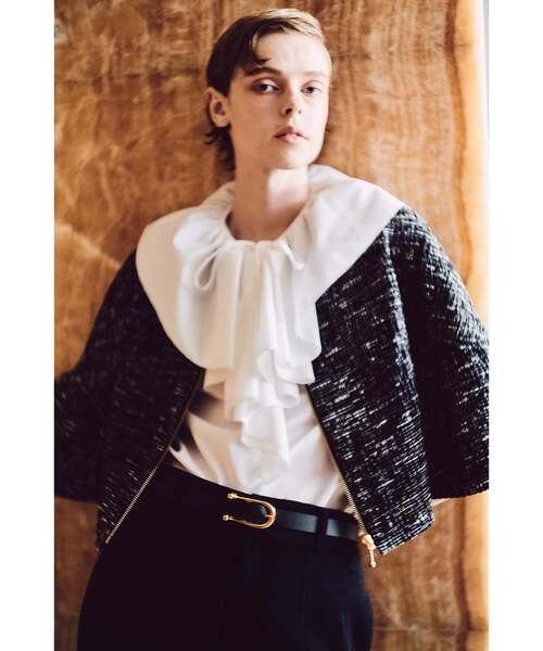 ティアラベルスリーブジャガードジャケット