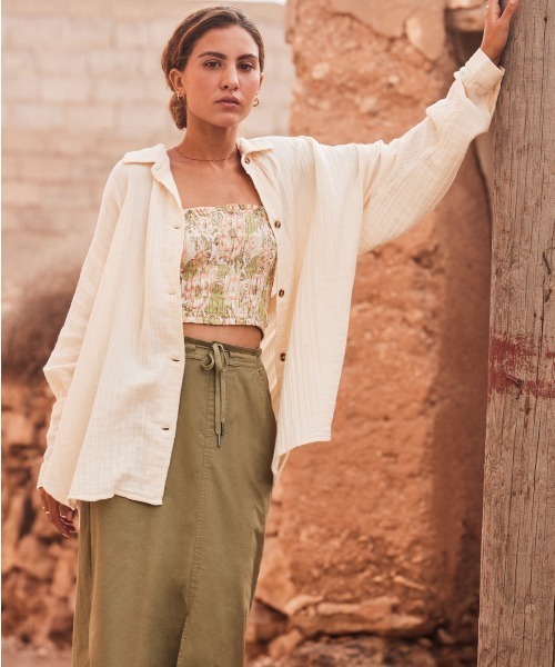 ROXY(ロキシー)の「ICONIC LAND/ロキシーパラシュートスカート(スカート・レディース・グリーン・MEDIUM/SMALL/LARGE)」の13枚目の写真