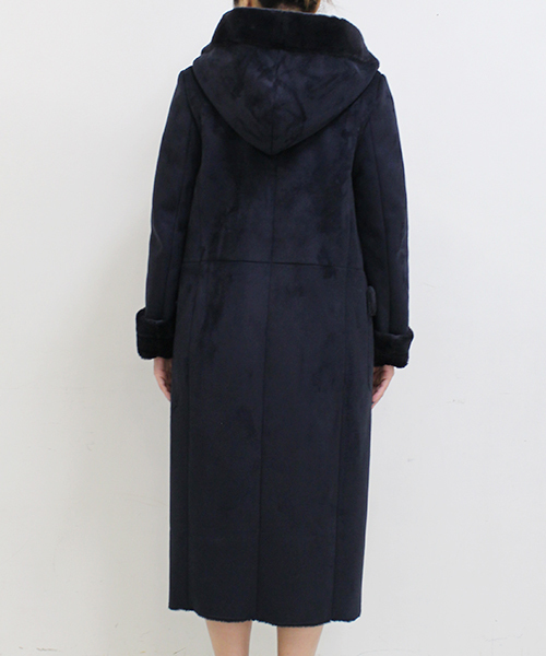 robbem(ロベム)の「【robbem】フェイクムートンコート(ムートンコート・レディース・グレー/ネイビー・40/38)」の11枚目の写真