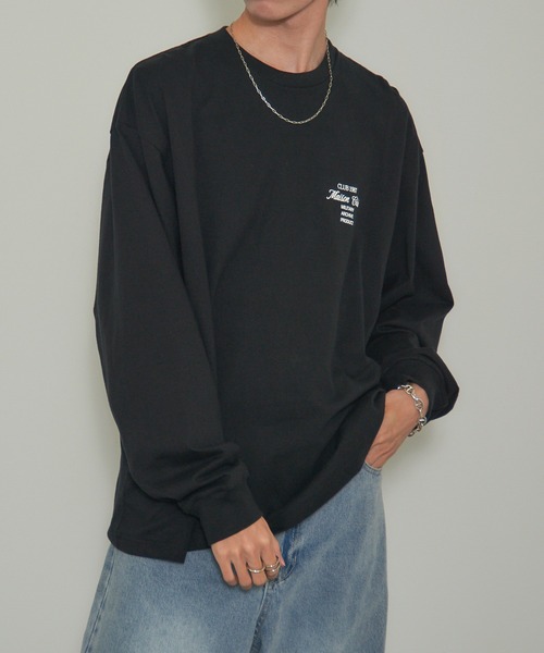 MAISON CLUB(メゾンクラブ)の「【MAISON CLUB】Logo Print Over Size long sleeve Tee オーバーサイズロンTee(Tシャツ/カットソー・メンズ・ブラック系その他3/ホワイト系その他2/ブラック系その他/ホワイト系その他3/ホワイト系その他/ブラック系その他2・FREE)」の10枚目の写真