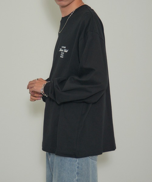 MAISON CLUB(メゾンクラブ)の「【MAISON CLUB】Logo Print Over Size long sleeve Tee オーバーサイズロンTee(Tシャツ/カットソー・メンズ・ブラック系その他3/ホワイト系その他2/ブラック系その他/ホワイト系その他3/ホワイト系その他/ブラック系その他2・FREE)」の12枚目の写真