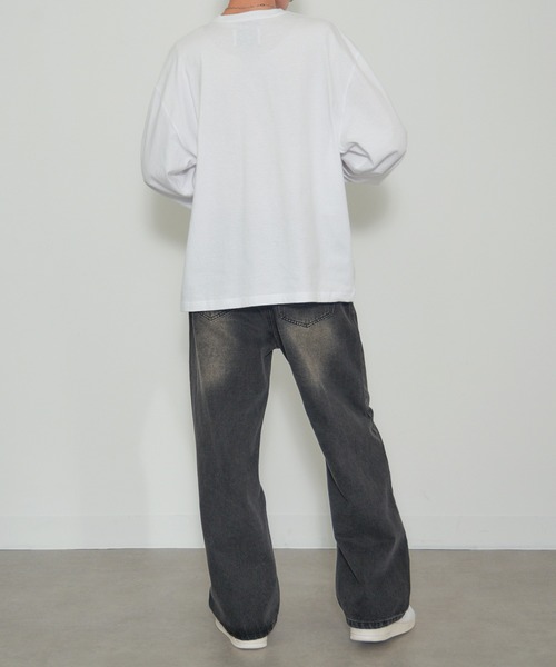 MAISON CLUB(メゾンクラブ)の「【MAISON CLUB】Logo Print Over Size long sleeve Tee オーバーサイズロンTee(Tシャツ/カットソー・メンズ・ブラック系その他3/ホワイト系その他2/ブラック系その他/ホワイト系その他3/ホワイト系その他/ブラック系その他2・FREE)」の22枚目の写真