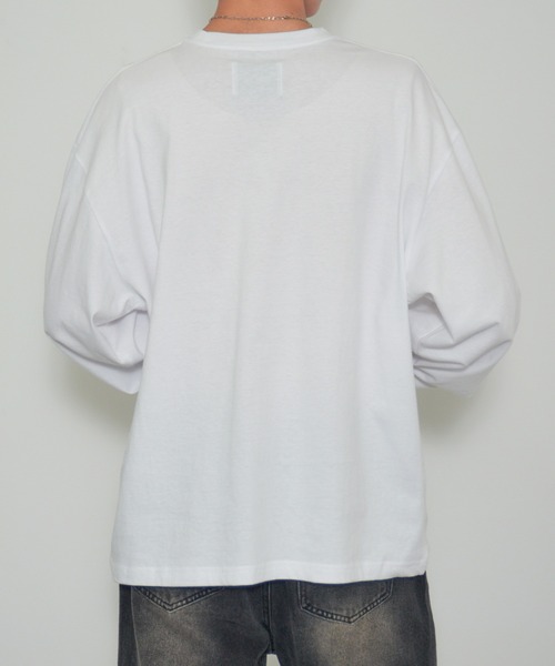 MAISON CLUB(メゾンクラブ)の「【MAISON CLUB】Logo Print Over Size long sleeve Tee オーバーサイズロンTee(Tシャツ/カットソー・メンズ・ブラック系その他3/ホワイト系その他2/ブラック系その他/ホワイト系その他3/ホワイト系その他/ブラック系その他2・FREE)」の17枚目の写真