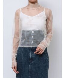 dazzlin | フラワーチュールシアートップス(Tシャツ/カットソー)