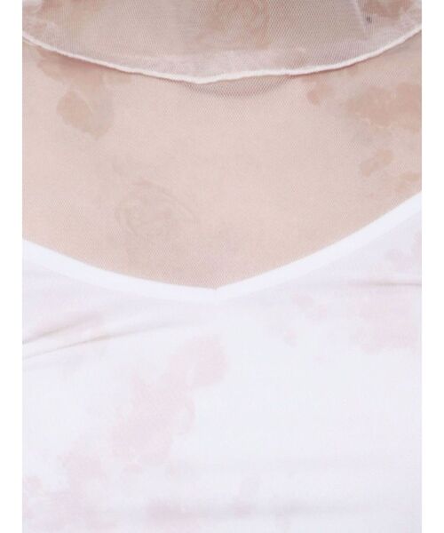 dazzlin（ダズリン）の「フラワーチュールシアートップス（Tシャツ/カットソー・レディース・アイボリー/ネイビー・FREE）」の9枚目の写真