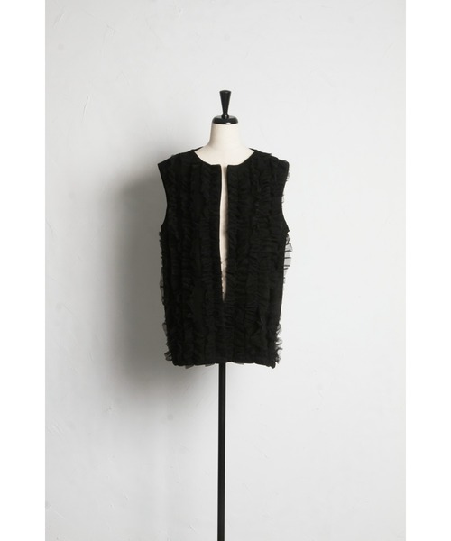 ZOZO限定】チュールフリルジレ（ベスト）｜&. NOSTALGIA（アンドドット