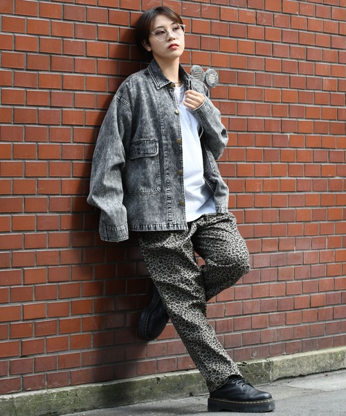 vintage like hard wash denim work jacket/ヴィンテージライク