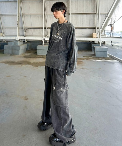 SPINNS（スピンズ）の「グランジ/ヴィンテージライクロンT バタフライ（Tシャツ/カットソー・メンズ・ブラック系その他・ONESIZE）」の6枚目の写真