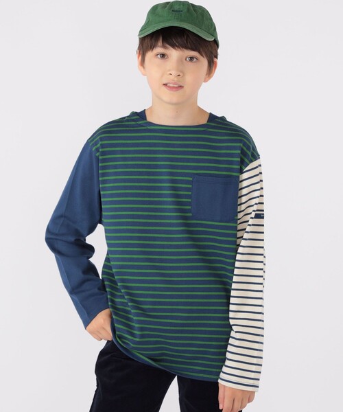【セール】SHIPS KIDS:140~160cm / オーガニック コットン ボーダー 長袖 TEE(Tシャツ/カットソー)|SHIPS(シップス) 【セール】SHIPS KIDS:140~160cm / オーガニック コットン ボーダー 長袖 TEE(Tシャツ/カットソー)|SHIPS(シップス)