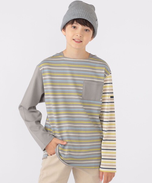 【セール】SHIPS KIDS:140~160cm / オーガニック コットン ボーダー 長袖 TEE(Tシャツ/カットソー)|SHIPS(シップス) 【セール】SHIPS KIDS:140~160cm / オーガニック コットン ボーダー 長袖 TEE(Tシャツ/カットソー)|SHIPS(シップス)