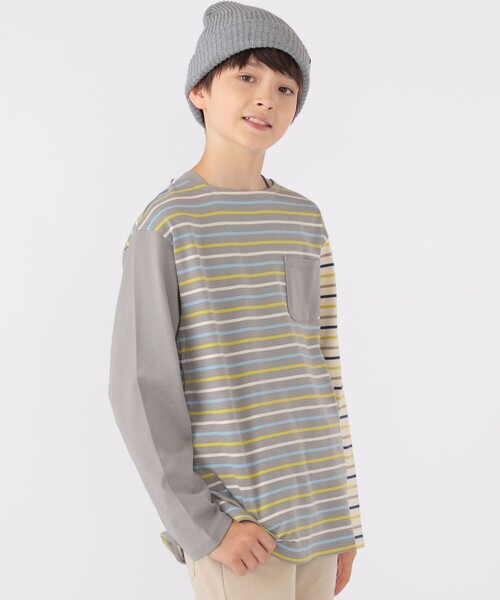 【セール】SHIPS KIDS:140~160cm / オーガニック コットン ボーダー 長袖 TEE(Tシャツ/カットソー)|SHIPS(シップス) 【セール】SHIPS KIDS:140~160cm / オーガニック コットン ボーダー 長袖 TEE(Tシャツ/カットソー)|SHIPS(シップス)