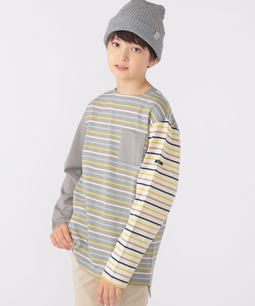【セール】SHIPS KIDS:140~160cm / オーガニック コットン ボーダー 長袖 TEE(Tシャツ/カットソー)|SHIPS(シップス) 【セール】SHIPS KIDS:140~160cm / オーガニック コットン ボーダー 長袖 TEE(Tシャツ/カットソー)|SHIPS(シップス)