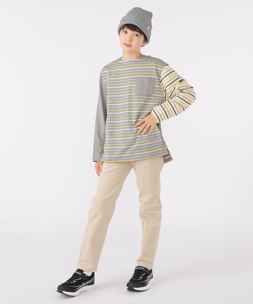 【セール】SHIPS KIDS:140~160cm / オーガニック コットン ボーダー 長袖 TEE(Tシャツ/カットソー)|SHIPS(シップス) 【セール】SHIPS KIDS:140~160cm / オーガニック コットン ボーダー 長袖 TEE(Tシャツ/カットソー)|SHIPS(シップス)