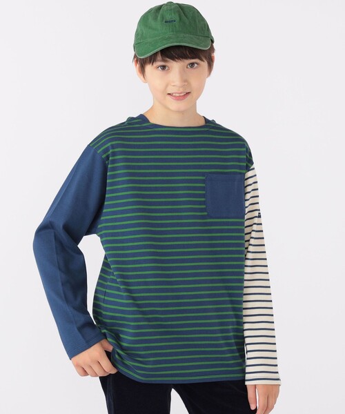 【セール】SHIPS KIDS:140~160cm / オーガニック コットン ボーダー 長袖 TEE(Tシャツ/カットソー)|SHIPS(シップス) 【セール】SHIPS KIDS:140~160cm / オーガニック コットン ボーダー 長袖 TEE(Tシャツ/カットソー)|SHIPS(シップス)
