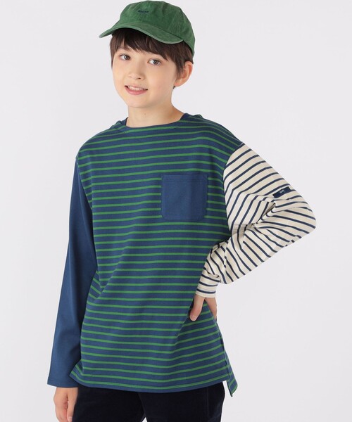 【セール】SHIPS KIDS:140~160cm / オーガニック コットン ボーダー 長袖 TEE(Tシャツ/カットソー)|SHIPS(シップス) 【セール】SHIPS KIDS:140~160cm / オーガニック コットン ボーダー 長袖 TEE(Tシャツ/カットソー)|SHIPS(シップス)