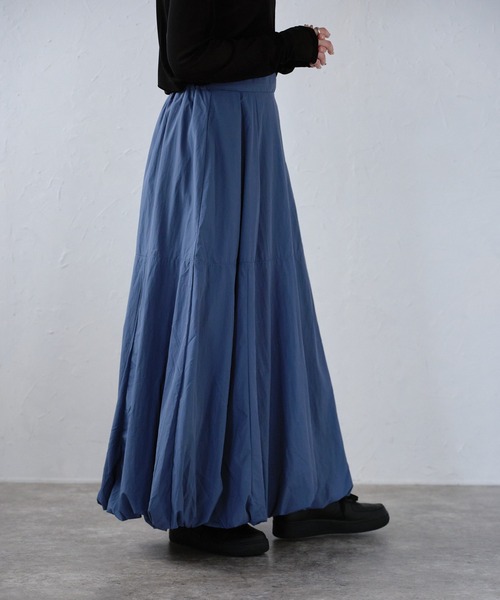 r.（アールドット）の「タフタバルーンスカート（スカート・レディース・アイボリー/ブラック/カーキ/グレー/ブルー・FREE）」の10枚目の写真