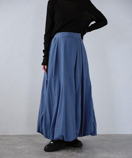 r.（アールドット）の「タフタバルーンスカート（スカート・レディース・アイボリー/ブラック/カーキ/グレー/ブルー・FREE）」の11枚目の写真