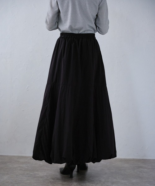 r.（アールドット）の「タフタバルーンスカート（スカート・レディース・アイボリー/ブラック/カーキ/グレー/ブルー・FREE）」の16枚目の写真