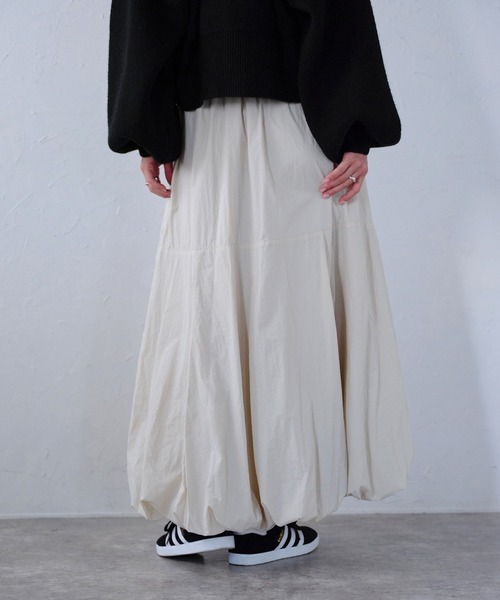 r.（アールドット）の「タフタバルーンスカート（スカート・レディース・アイボリー/ブラック/カーキ/グレー/ブルー・FREE）」の20枚目の写真