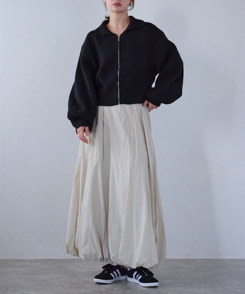 r.（アールドット）の「タフタバルーンスカート（スカート・レディース・アイボリー/ブラック/カーキ/グレー/ブルー・FREE）」の21枚目の写真