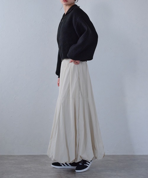 r.（アールドット）の「タフタバルーンスカート（スカート・レディース・アイボリー/ブラック/カーキ/グレー/ブルー・FREE）」の22枚目の写真