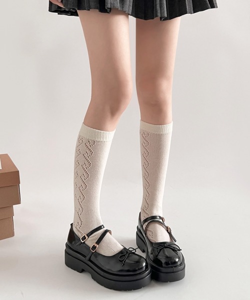 Shoes in Closet(シューズインクローゼット)の「軽量厚底 ダブルソール 2WAY ストラップ リボン メリージェーン 6943(ドレスシューズ・レディース・ブラック系その他/ブラック/シルバー/ダークブラウン/ブラック系8/ブラウン系その他・XS/S/M/L/LL/3L)」の11枚目の写真