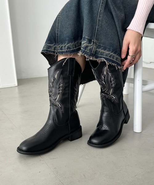 LAREDO (ラレド) ￼ウエスタンブーツ ヒール　ブラック 7D LAREDO (ラレド) ￼ウエスタンブーツ ヒール ブラック 7D LAREDO 7D