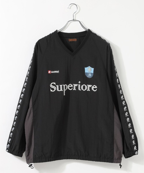LOTTO(ロット)の「【LOTTO/ロット】ナイロン/Vネックスポーティプルオーバー(Tシャツ/カットソー・メンズ・ブラック/ブラウン・LARGE/MEDIUM)」の3枚目の写真