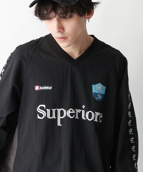 LOTTO(ロット)の「【LOTTO/ロット】ナイロン/Vネックスポーティプルオーバー(Tシャツ/カットソー・メンズ・ブラック/ブラウン・LARGE/MEDIUM)」の14枚目の写真
