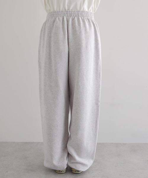 ANME（アンメ）の「Earnestエンブロイダリー裏毛スウェットパンツ（スウェットパンツ・レディース・ブラック/アイボリー/オートミール/ネイビー/杢グレー・XL/L/XXL/M）」の22枚目の写真