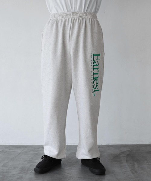 ANME（アンメ）の「Earnestエンブロイダリー裏毛スウェットパンツ（スウェットパンツ・レディース・ブラック/アイボリー/オートミール/ネイビー/杢グレー・XL/L/XXL/M）」の19枚目の写真