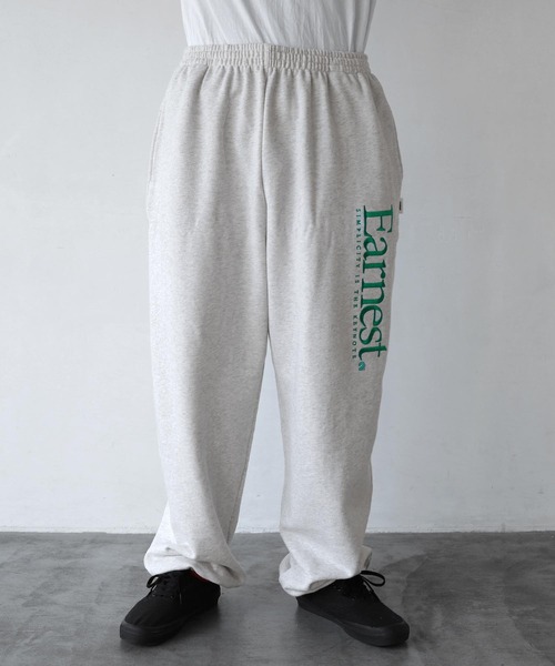 ANME（アンメ）の「Earnestエンブロイダリー裏毛スウェットパンツ（スウェットパンツ・レディース・ブラック/アイボリー/オートミール/ネイビー/杢グレー・XL/L/XXL/M）」の22枚目の写真