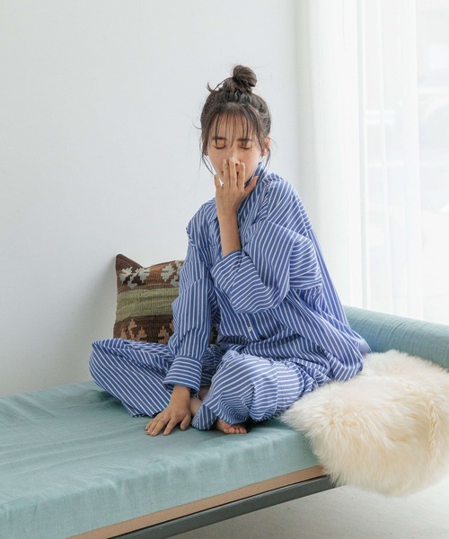 LOWRYS FARM（ローリーズファーム）の「３セットＲＯＯＭＷＥＡＲ　151953（ルームウェア/パジャマ・レディース・ブラック/ブルー・FREE）」の12枚目の写真