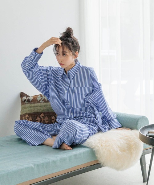 LOWRYS FARM（ローリーズファーム）の「３セットＲＯＯＭＷＥＡＲ　151953（ルームウェア/パジャマ・レディース・ブラック/ブルー・FREE）」の14枚目の写真