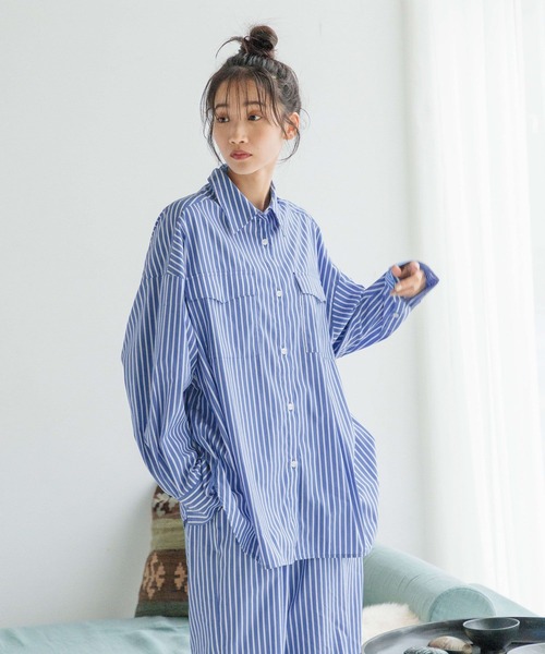 LOWRYS FARM（ローリーズファーム）の「３セットＲＯＯＭＷＥＡＲ　151953（ルームウェア/パジャマ・レディース・ブラック/ブルー・FREE）」の16枚目の写真