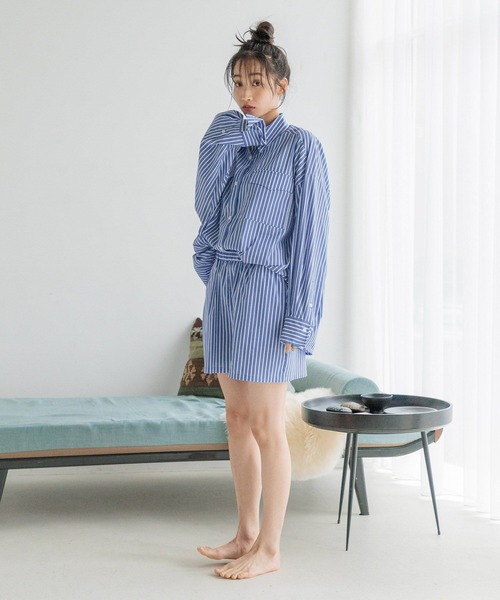 LOWRYS FARM（ローリーズファーム）の「３セットＲＯＯＭＷＥＡＲ　151953（ルームウェア/パジャマ・レディース・ブラック/ブルー・FREE）」の19枚目の写真
