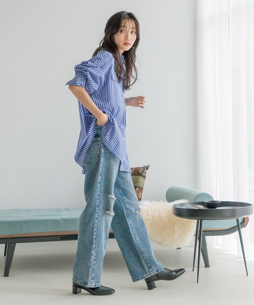 LOWRYS FARM（ローリーズファーム）の「３セットＲＯＯＭＷＥＡＲ　151953（ルームウェア/パジャマ・レディース・ブラック/ブルー・FREE）」の5枚目の写真