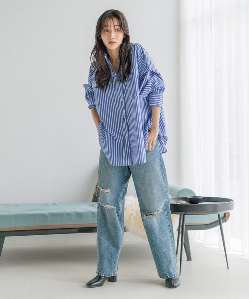 LOWRYS FARM（ローリーズファーム）の「３セットＲＯＯＭＷＥＡＲ　151953（ルームウェア/パジャマ・レディース・ブラック/ブルー・FREE）」の7枚目の写真
