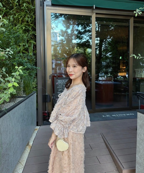 muguet（ミュゲ）の「【オケージョン対応】フラワーリボンボレロ（カーディガン/ボレロ・レディース・ピンク/アイボリー・FREE）」の13枚目の写真