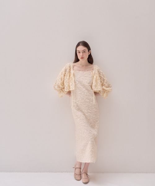 muguet（ミュゲ）の「【オケージョン対応】フラワーリボンボレロ（カーディガン/ボレロ・レディース・ピンク/アイボリー・FREE）」の15枚目の写真