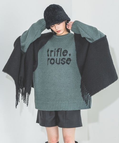 JEANASIS(ジーナシス)の「2WAY BIGストール/145154(ストール/ショール・レディース・グレー/ブラック/イエロー系その他・FREE)」の2枚目の写真