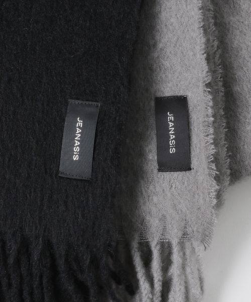 JEANASIS(ジーナシス)の「2WAY BIGストール/145154(ストール/ショール・レディース・グレー/ブラック/イエロー系その他・FREE)」の7枚目の写真