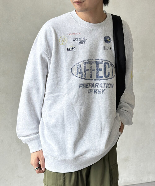 CPCM(シーピーシーエム)の「レーシングプリントスウェット(Tシャツ/カットソー・メンズ・グレー/ブラック・LARGE/MEDIUM)」の9枚目の写真