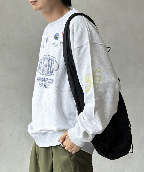 CPCM(シーピーシーエム)の「レーシングプリントスウェット(Tシャツ/カットソー・メンズ・グレー/ブラック・LARGE/MEDIUM)」の10枚目の写真