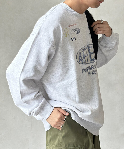 CPCM(シーピーシーエム)の「レーシングプリントスウェット(Tシャツ/カットソー・メンズ・グレー/ブラック・LARGE/MEDIUM)」の12枚目の写真