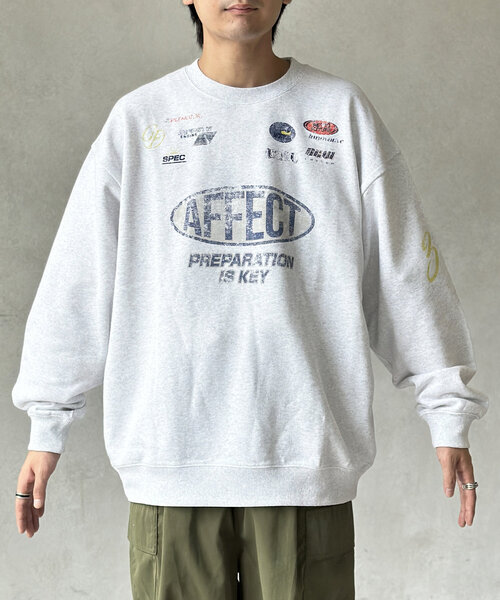 CPCM(シーピーシーエム)の「レーシングプリントスウェット(Tシャツ/カットソー・メンズ・グレー/ブラック・LARGE/MEDIUM)」の14枚目の写真