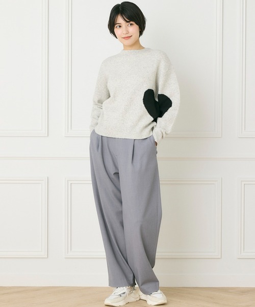 INED CLARO（イネドクラロ）の「カーブタックパンツ（その他パンツ・レディース・ベージュ/ネイビー/グレー・9号/11号）」の10枚目の写真