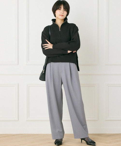 INED CLARO（イネドクラロ）の「カーブタックパンツ（その他パンツ・レディース・ベージュ/ネイビー/グレー・9号/11号）」の11枚目の写真